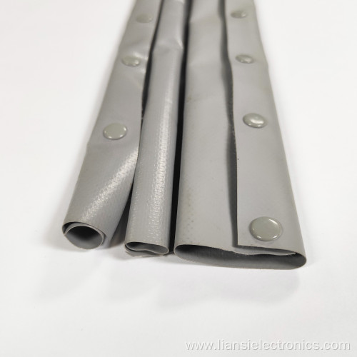durable abrasion resistance PVC button wrap cable sleeve
